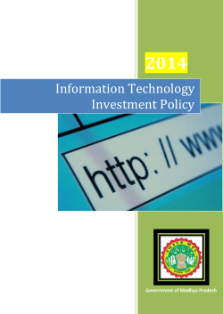 2014 Information Technology Investment Policy