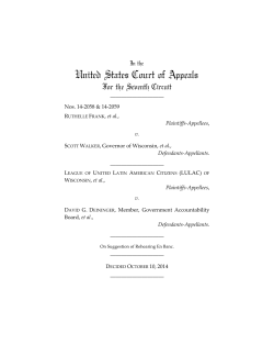 United States Court of Appeals For the Seventh Circuit In the