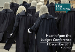 Hear it from the Judges Conference 9 6
