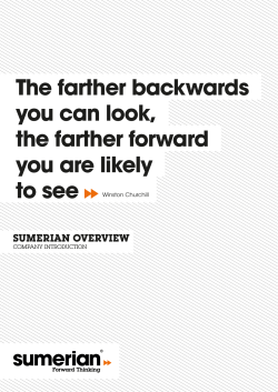 The farther backwards you can look, the farther forward you are likely