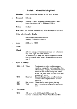 1. Parish:  Great Waldingfield