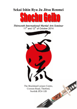 Sekai Ishin Ryu Ju Jitsu Renmei Thirteenth International Martial Arts Seminar 11