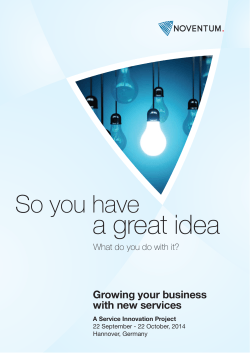 a great idea So you have Growing your business with new services