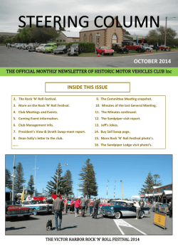 OCTOBER 2014 INSIDE THIS ISSUE