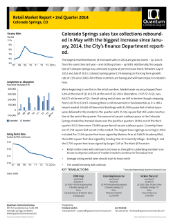 Colorado Springs sales tax collections rebound-