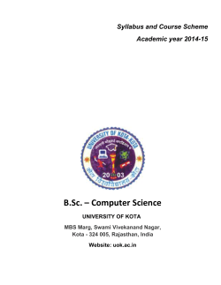 B.Sc. – Computer Science