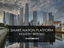 SMART NATION PLATFORM INDUSTRY BRIEFING RESTRICTED 1