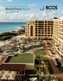 MarketTrend 2013 / 2014 Caribbean and South American Construction