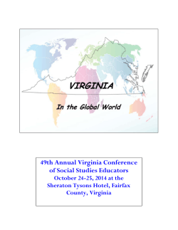   49th Annual Virginia Conference of Social Studies Educators