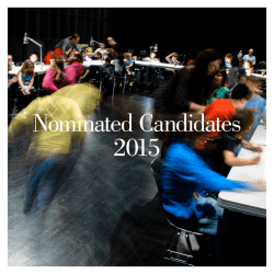 Nominated Candidates 2015