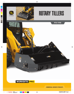 ROTARY TILLERS RT52 | RT66 DKARTILCWP Front COMMERCIAL WORKSITE PRODUCTS