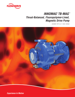 INNOMAG TB-MAG  Thrust-Balanced, Fluoropolymer-Lined,