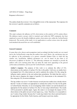 ACP-2014-337 (Editor – Ning Zeng) Response to Reviewer 1