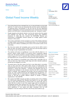 Global Fixed Income Weekly  Deutsche Bank Markets Research