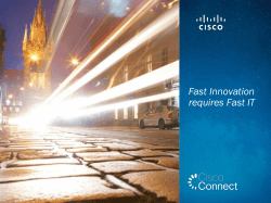 Fast Innovation requires Fast IT