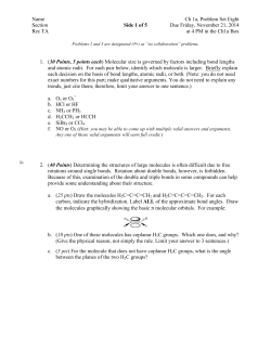 Name  Ch 1a, Problem Set Eight Section