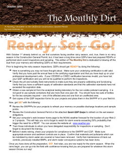 Ready, Set, Go!  The Monthly Dirt October 2014