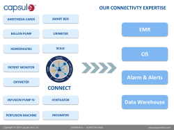 CONNECT EMR CIS Alarm &amp; Alerts