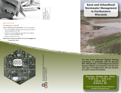 Karst and Urban/Rural Stormwater Management in Northeastern Wisconsin