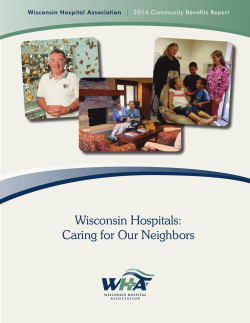 Wisconsin Hospitals: Caring for Our Neighbors | Wisconsin Hospital Association