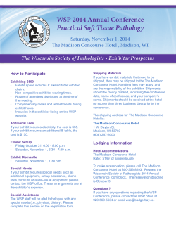 WSP 2014 Annual Conference Practical Soft Tissue Pathology Saturday, November 1, 2014