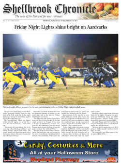 Shellbrook Chronicle Friday Night Lights shine bright on Aardvarks
