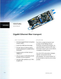 Gigabit Ethernet fiber transport VENTURA vS722-TRX-SFP