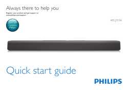 Quick start guide Always there to help you HTL2111A Question?