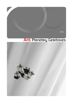 Aris Planetary Gearboxes 2014