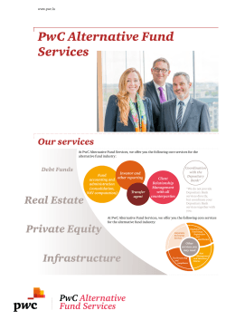 PwC Alternative Fund Services Our services