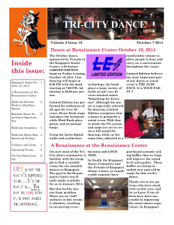 Inside Dance at Renaissance Center October 10, 2014 October 7 2014