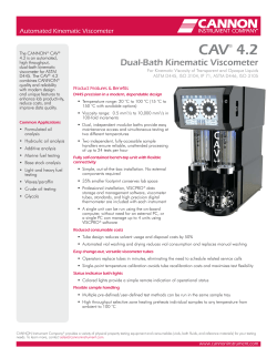 CAV 4.2 Dual-Bath Kinematic Viscometer