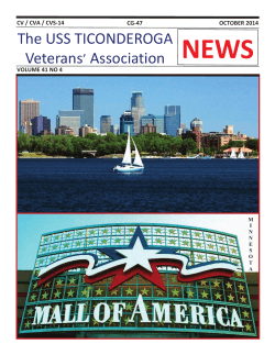 NEWS The USS TICONDEROGA Veterans Association