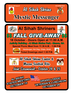 Al Sihah Shrine Mystic Messenger FALL GIVE-AWAY $$