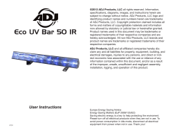 ©2013 ADJ Products, LLC specifications, diagrams, images, and instructions herein are