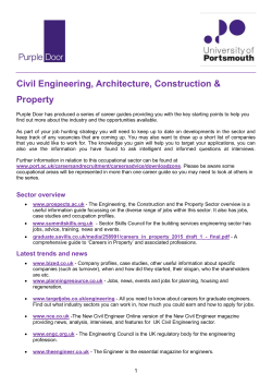 Civil Engineering, Architecture, Construction &amp; Property