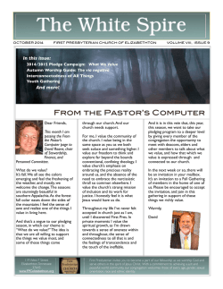 The White Spire From the Pastor&rsquo;s Computer