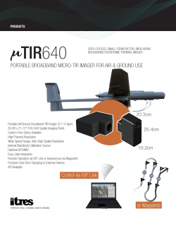 μ TIR640 PORTABLE BROADBAND MICRO-TIR IMAGER FOR AIR &amp; GROUND USE