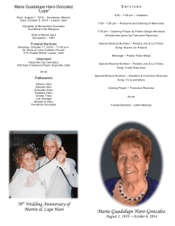 Maria Guadalupe Haro-Gonzalez &ldquo;Lupe&rdquo;