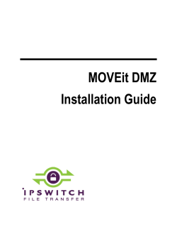 MOVEit DMZ Installation Guide