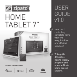 HOME TABLET 7” USER GUIDE