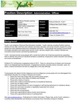 Position Description: Officer Administration Mary's Flexible Learning Centre