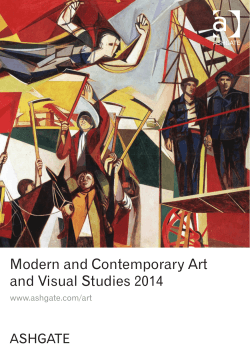 Modern and Contemporary Art and Visual Studies 2014 ASHGATE