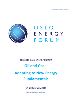 Oil and Gas – Adapting to New Energy Fundamentals