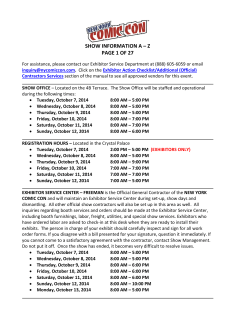   SHOW INFORMATION A – Z  PAGE 1 OF 27 
