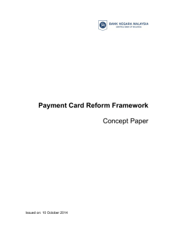 Concept Paper Payment Card Reform Framework