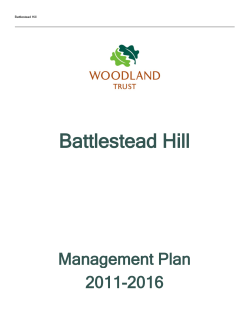 Battlestead Hill Management Plan 2011-2016