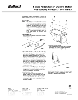 POWERHOUSE Charging Station Free-Standing Adapter Kit User Manual