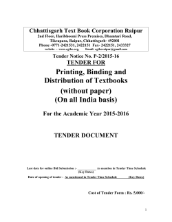 Chhattisgarh Text Book Corporation Raipur