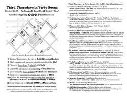 Third  Thursdays in Yerba Buena thirdthursdaysf.org